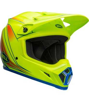 Casco Cross Bell MX-9 Mips Zone giallo