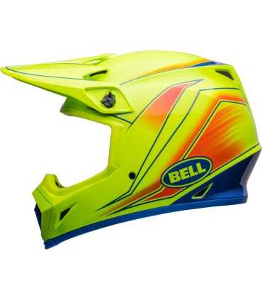 Casco Cross Bell MX-9 Mips Zone giallo