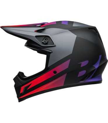 Casco Cross Bell MX-9 Mips Alter Ego nero viola opaco