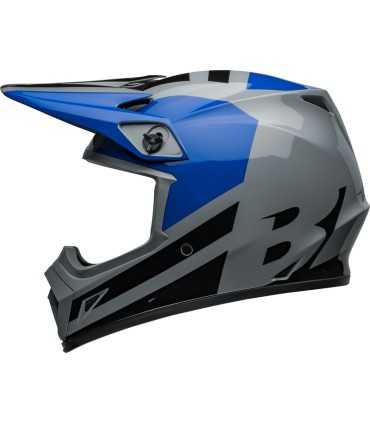 Casco Cross Bell MX-9 Mips Alter Ego grigio blu