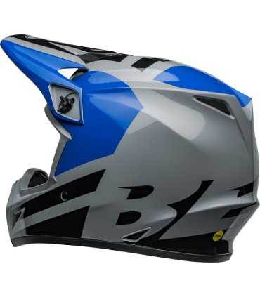 Casco Cross Bell MX-9 Mips Alter Ego grigio blu