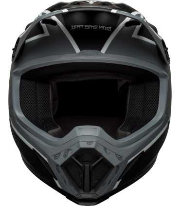 Casque motocross Bell MX-9 Mips Twitch noir blanc matt