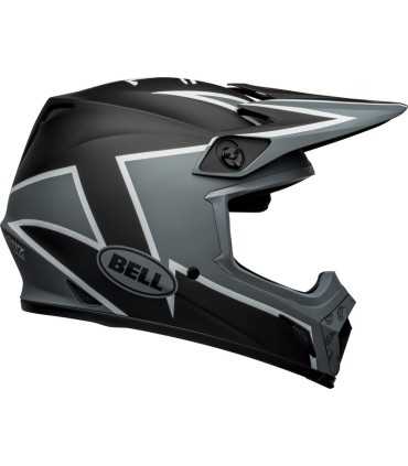 Casco Cross Bell MX-9 Mips Twitch nero bianco opaco