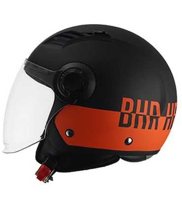 Casco jet BHR 804 Top Blast arancio