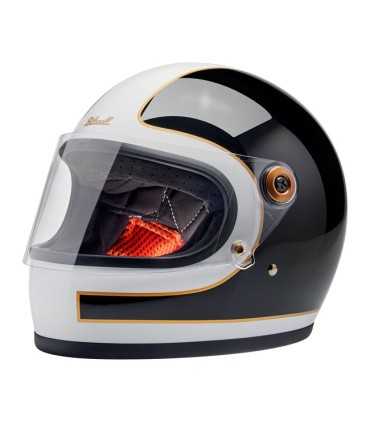 Casque Biltwell Gringo S gloss white black tracker