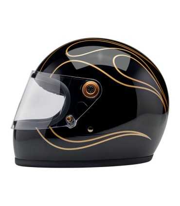 Casco Biltwell Gringo S gloss black flames