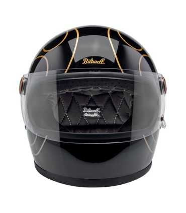 Casco Biltwell Gringo S gloss black flames