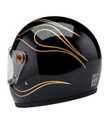 Casco Biltwell Gringo S gloss black flames