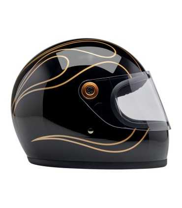 Casco Biltwell Gringo S gloss black flames