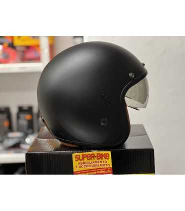 Casco jet Scorpion Belfast Evo Luxe nero opaco