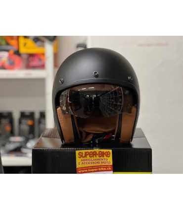 Casco jet Scorpion Belfast Evo Luxe nero opaco