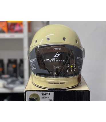 Casco vintage Stormer Glory crema