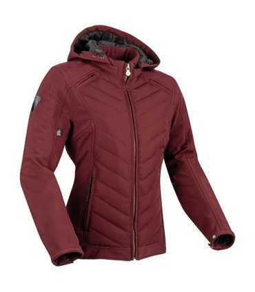 VESTE MOTO FEMME SEGURA NATCHO bordeaux