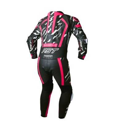 Rst ProSeries EVO Airbag black pink leather suit