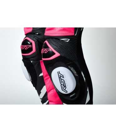 Rst ProSeries EVO Airbag black pink leather suit