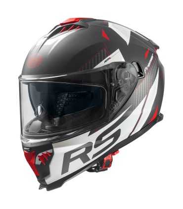 Casque Premier Typhoon RS 2 Bm blanc rouge