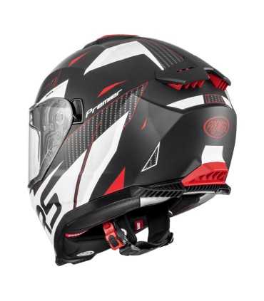 Casque Premier Typhoon RS 2 Bm blanc rouge