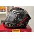 Casco LS2 FF805 Thunder C Sputnik carbon rosso