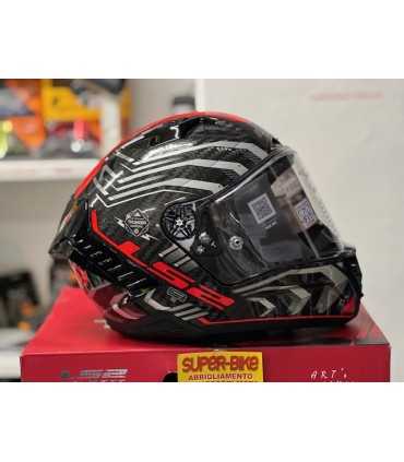 Casque LS2 FF805 Thunder C Sputnik carbon rouge