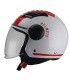 Casque jet BHR 804 Top Power red