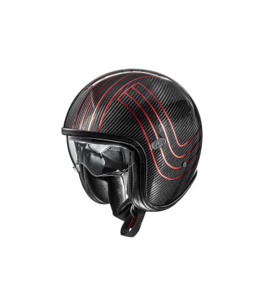 CAsque PREMIER VINTAGE Platinum Edition Carbon Ex Red Chromed