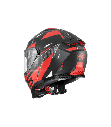 Casque Premier Typhoon RS 92 BM noir rouge matt