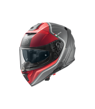 Casque Premier Devil PH 17 BM gris rouge