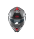 Casco Premier Typhoon BA 17 BM grigio rosso opaco