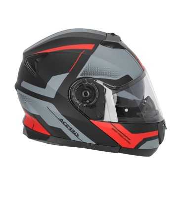 Casco Acerbis Serel nero rosso opaco