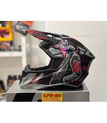 Airoh Wraaap Cyber red matt helmet