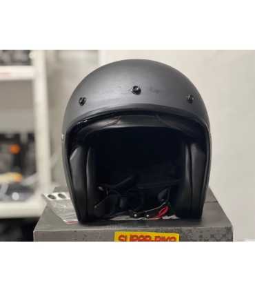 Casco jet in fibra Cgm Porto grigio opaco