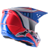 Casco motocross Alpinestars SM5 Sail blu rosa