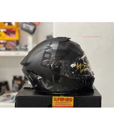 Casco integrale Scorpion Exo 1400 Carbon air Evo Cerebro nero