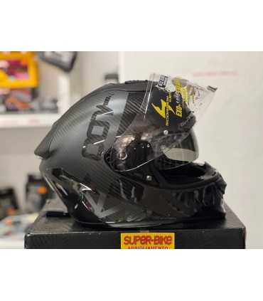 Casco integrale Scorpion Exo 1400 Carbon air Evo Cerebro nero