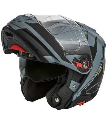 Casque modulaire Premier Delta RG Y gris matt