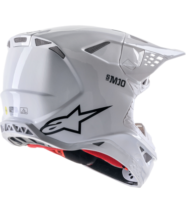 Casco cross Alpinestars Supertech M10 carbonio bianco