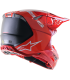 Casque cross Alpinestars Supertech M10 Flood rouge