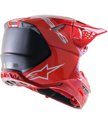 Casco cross Alpinestars Supertech M10 Flood rosso