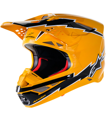 Casco cross Alpinestars Supertech M10 Ampress giallo