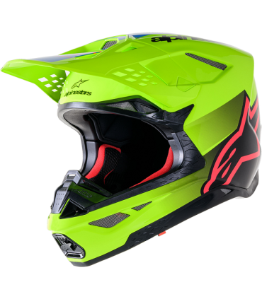 Casco cross Alpinestars Supertech M10 Unit giallo