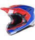 Casco cross Alpinestars Supertech M10 Aeon rosso blu