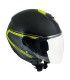 Casque jet Cgm 107G Rome noir jaune