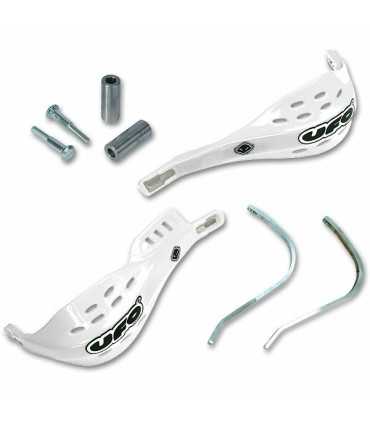 Ufo Handguard universale Jumpy Supermotard blanc