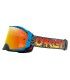 Oakley Airbrake MX Goggle Blue Crackle Fire Iridium Lens