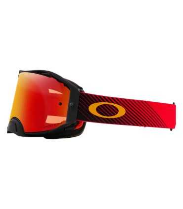 Oakley Airbrake MX Goggle Red Flow Prizm MX Torch Lens