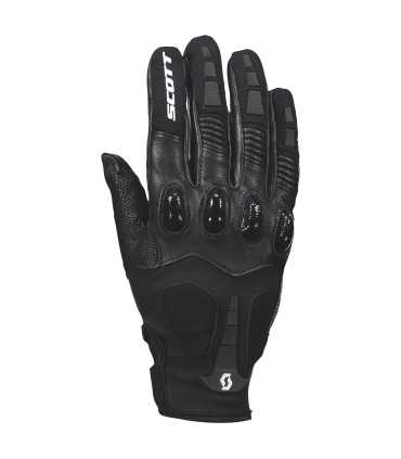 Gants moto Scott Assault noir blanc