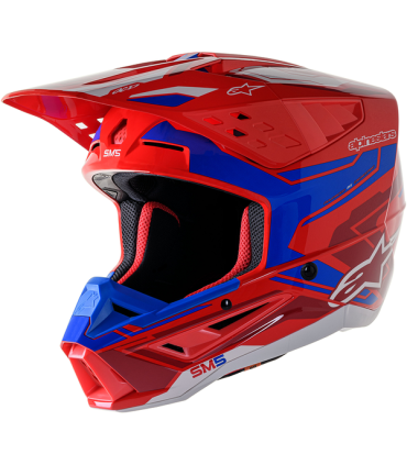 Casco motocross Alpinestars SM5 Action rosso