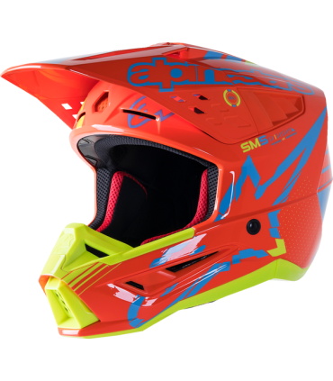 Casco motocross Alpinestars SM5 Action arancio