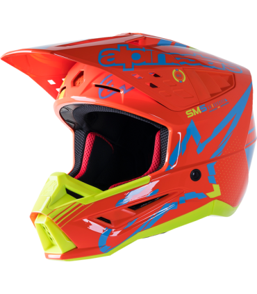 Casque motocross Alpinestars SM5 Action orange