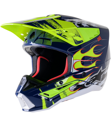 Alpinestars SM5 Rash navy Motocross Helm